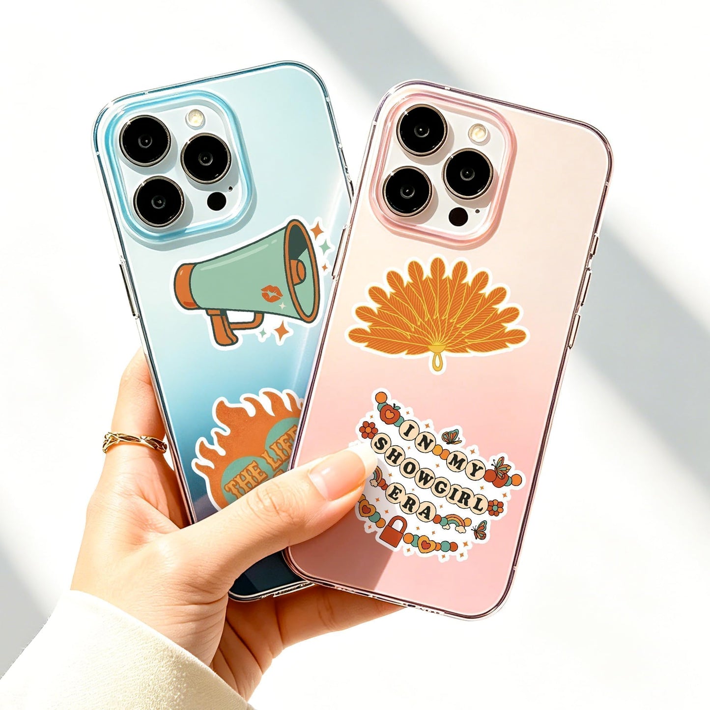 DJianrang 1000Pcs Showgirl Singer Labels Roll Stickers Food Dessert Reading Story Party Supplies Music Album Theme Waterproof Stickers for Female Pop Singer Teen Girl Mugs Computers Phone Room Decor